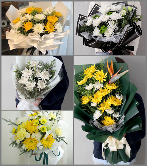 贵州毕节市黔西县锦星镇文阁村白事花束代送